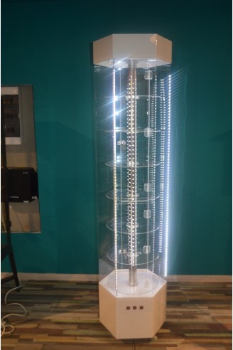 Dönen Stand  Pleksi Ledli Dolap