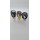 Saat Standı 3'lü Set Lazer Model Oval Sarı&Lila